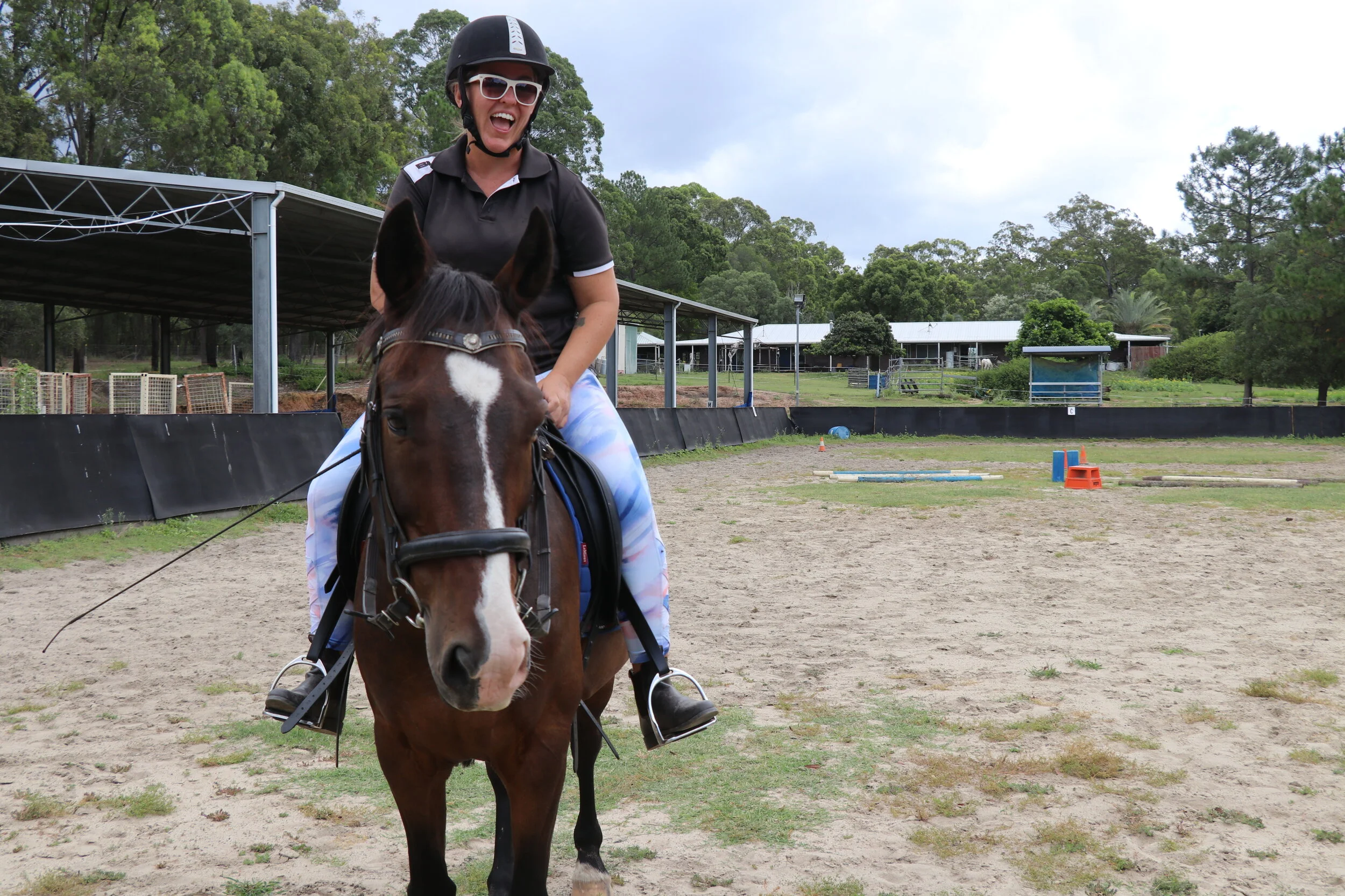 Did you learn feel when you first rode? 