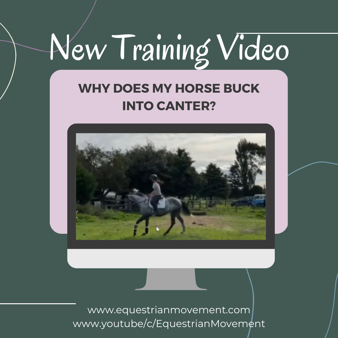 Why does my horse buck into canter?