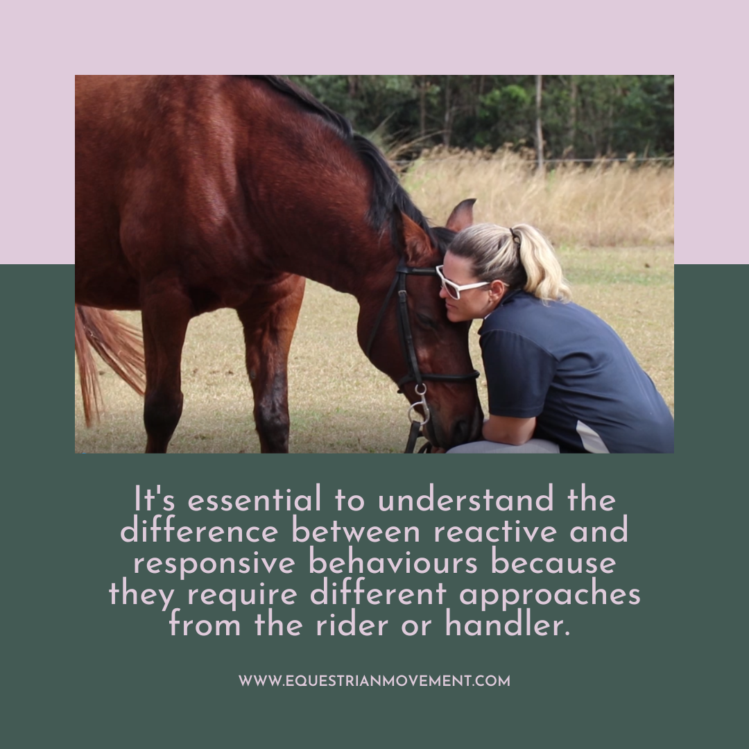 The difference between reactive and responsive behaviors