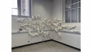 Kelly Cumberland - Neobond wall drawing. 2023 multiplication reduction