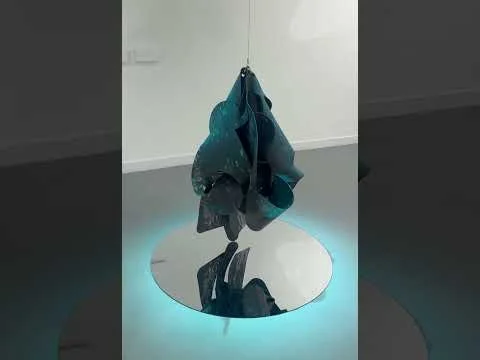 Helix Silicium [3b], Etched Silicone Rubber, Motor, Blue Filter, Wire, Mirror, 2026