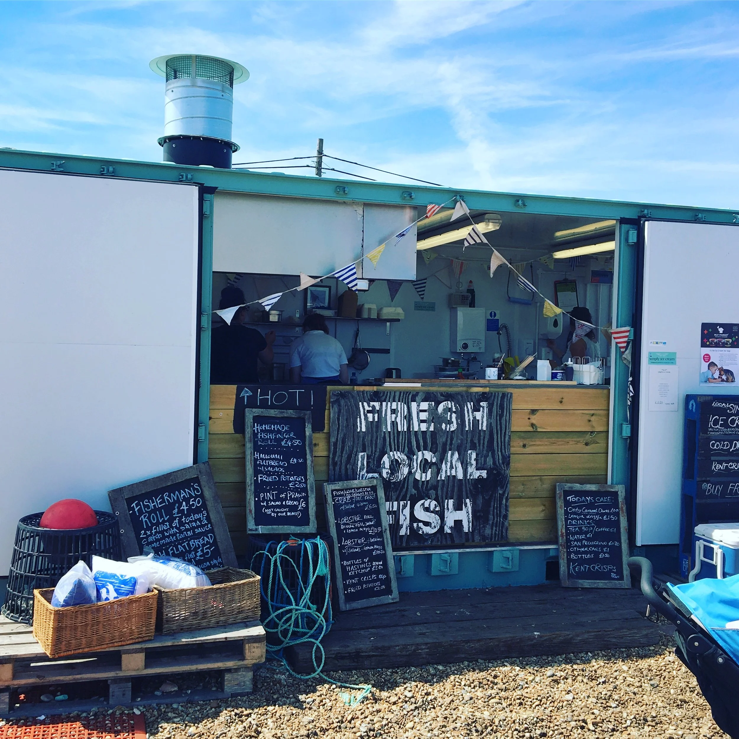 Dungeness Fish Shack in the summer