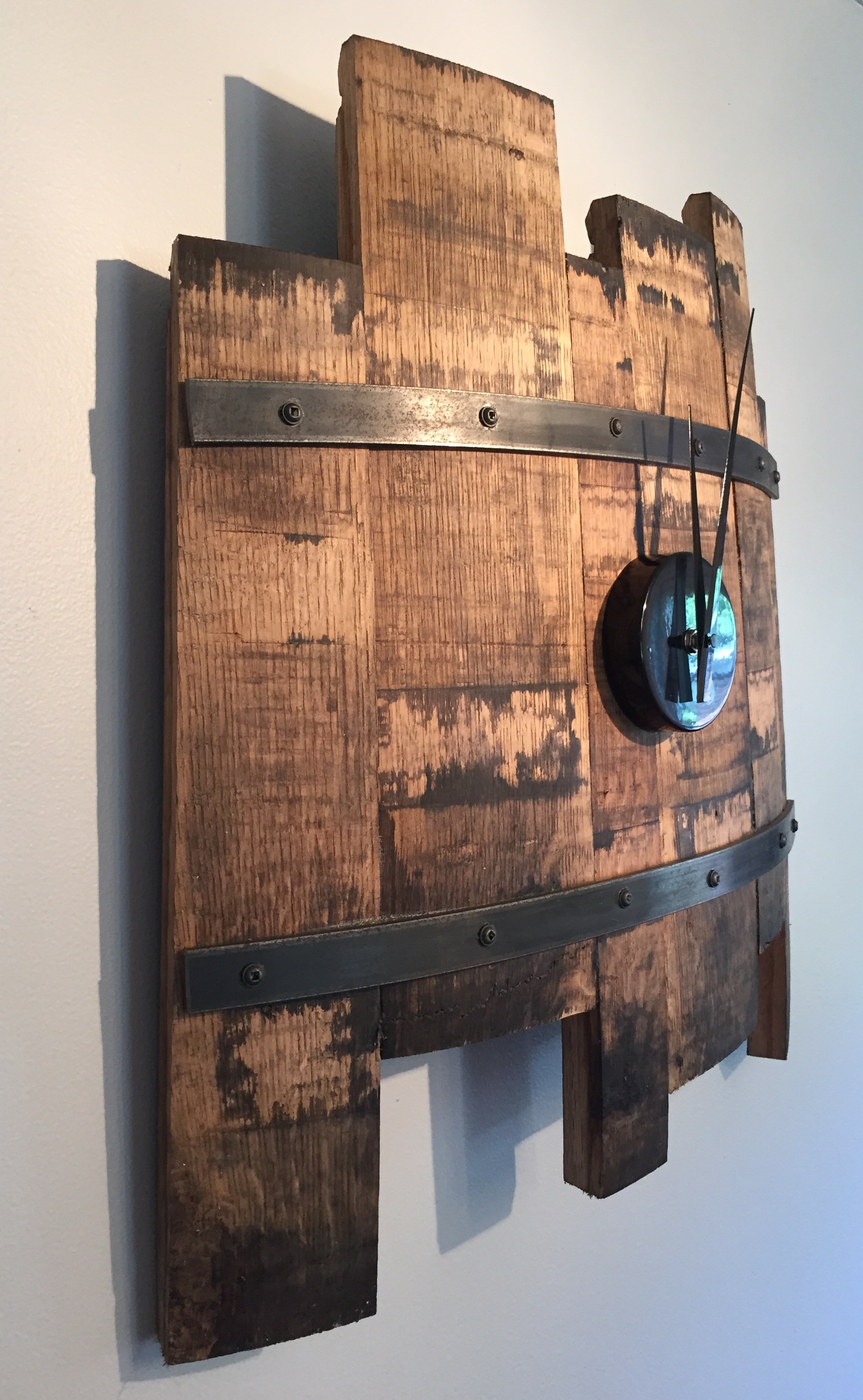 Bourbon Barrel Clock