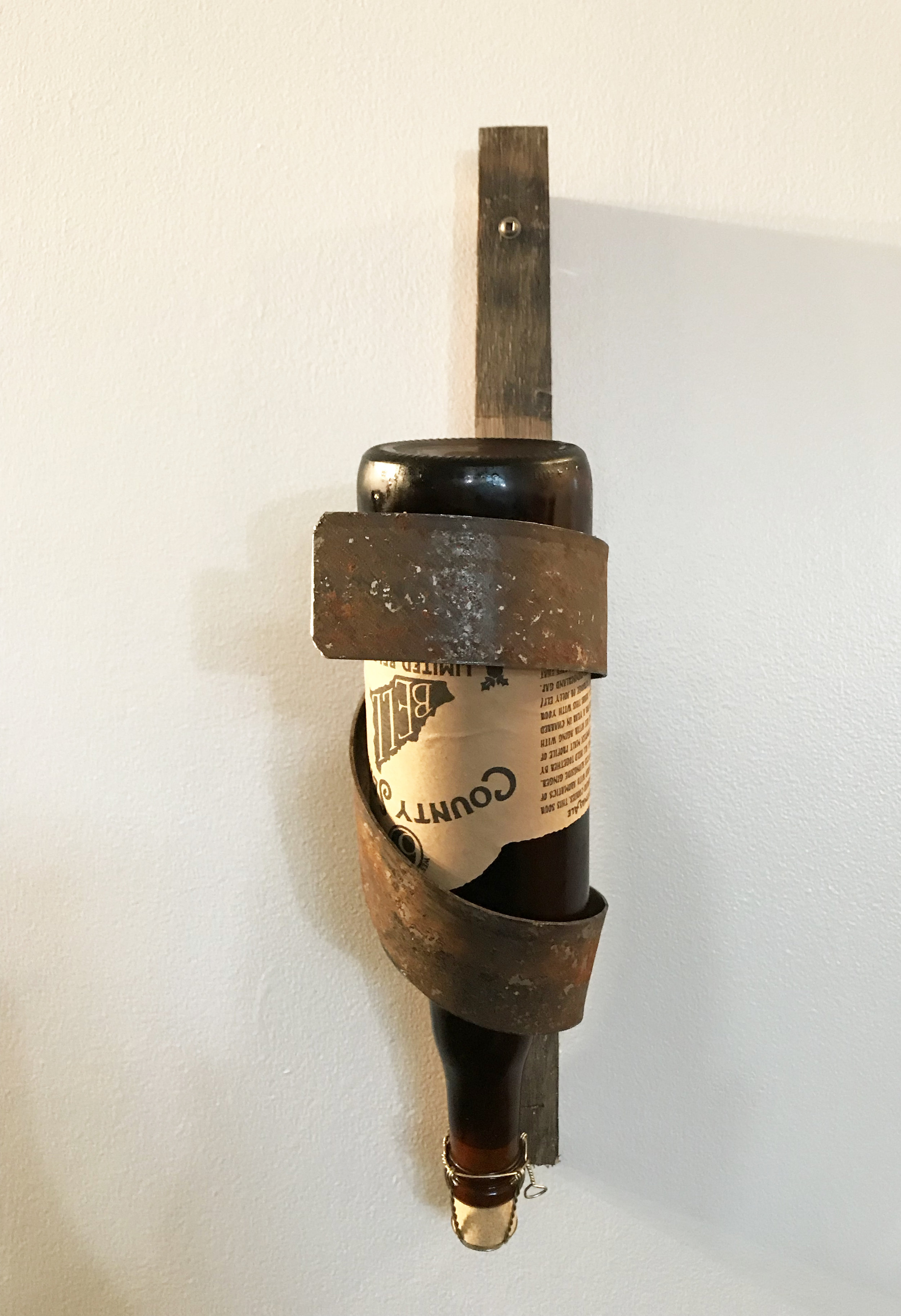 Bourbon Barrel Stave Bottle Holder