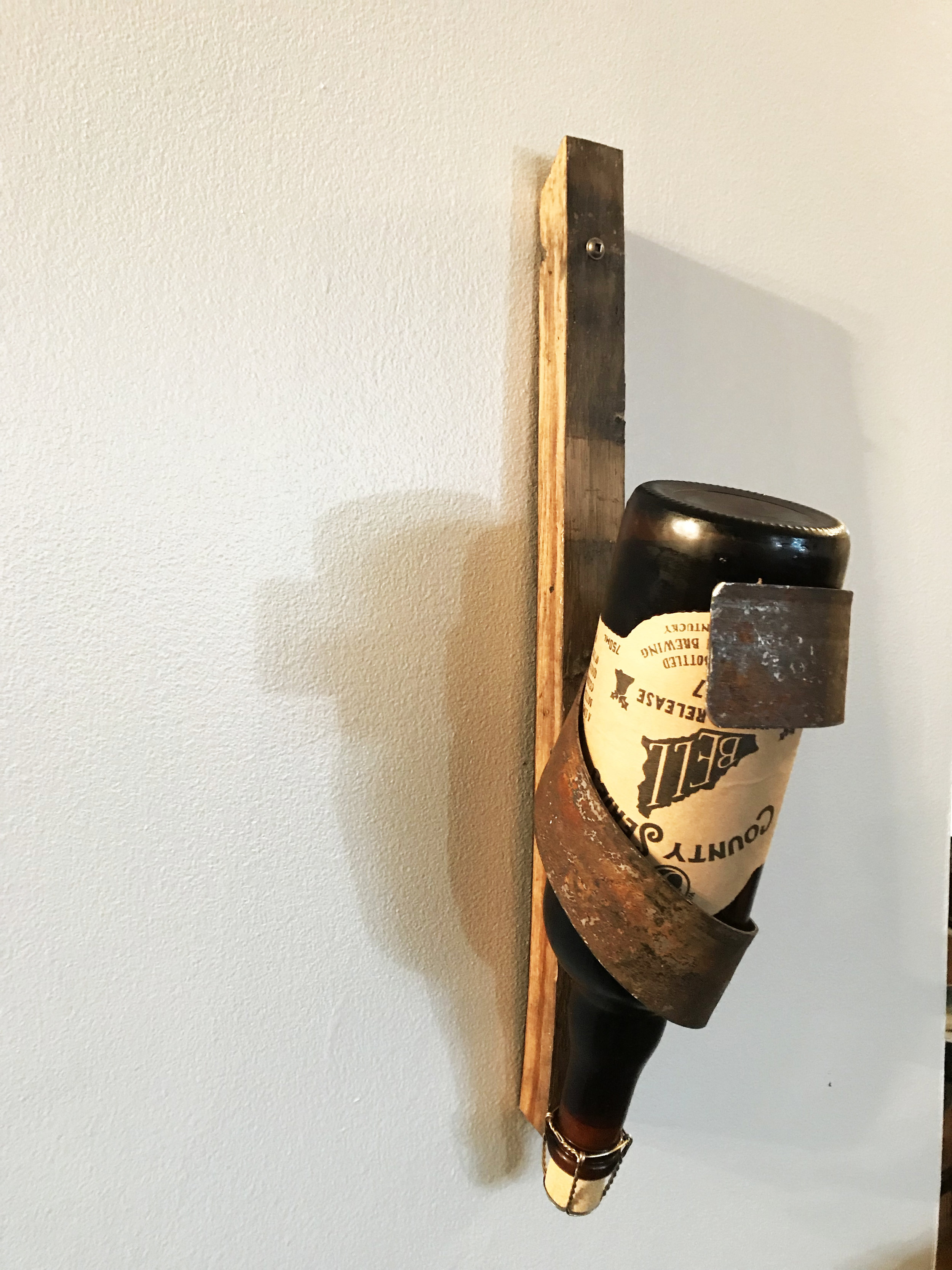 Bourbon Barrel Stave Bottle Holder