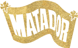 The word 'Matador' written in stylized, bold black letters with a slight arch. Like a flying flag. This is the logo of Matador Records