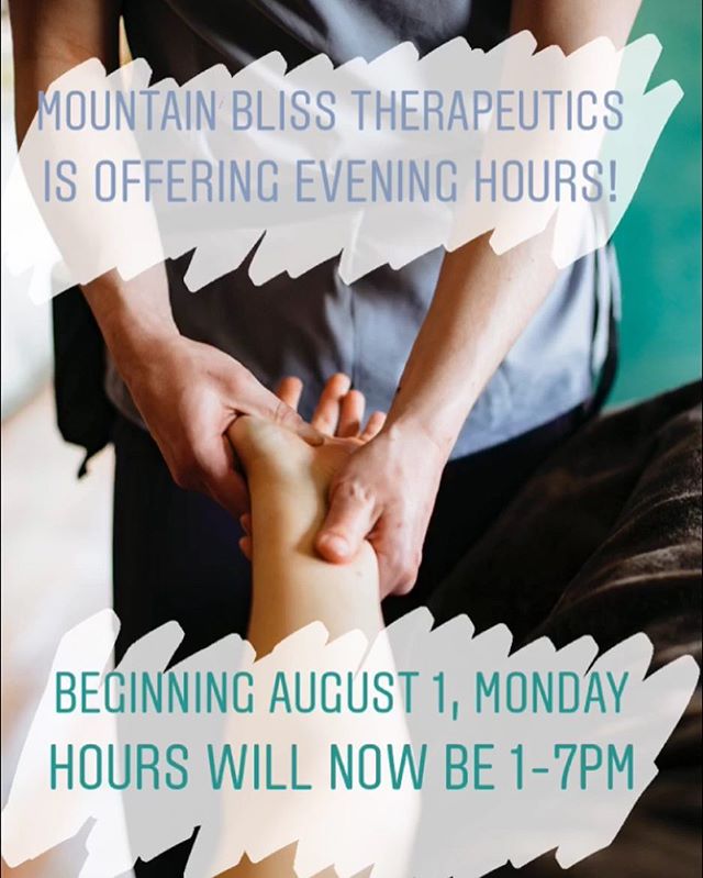 Many of you have asked, and I have listened! ☺️ I am pleased to be offering some evening hours each week, hopefully allowing time for those who work the regular 9-5 the opportunity to access treatment!💆🏼&zwj;♂️💆🏼&zwj;♀️ Also... who wants to work 