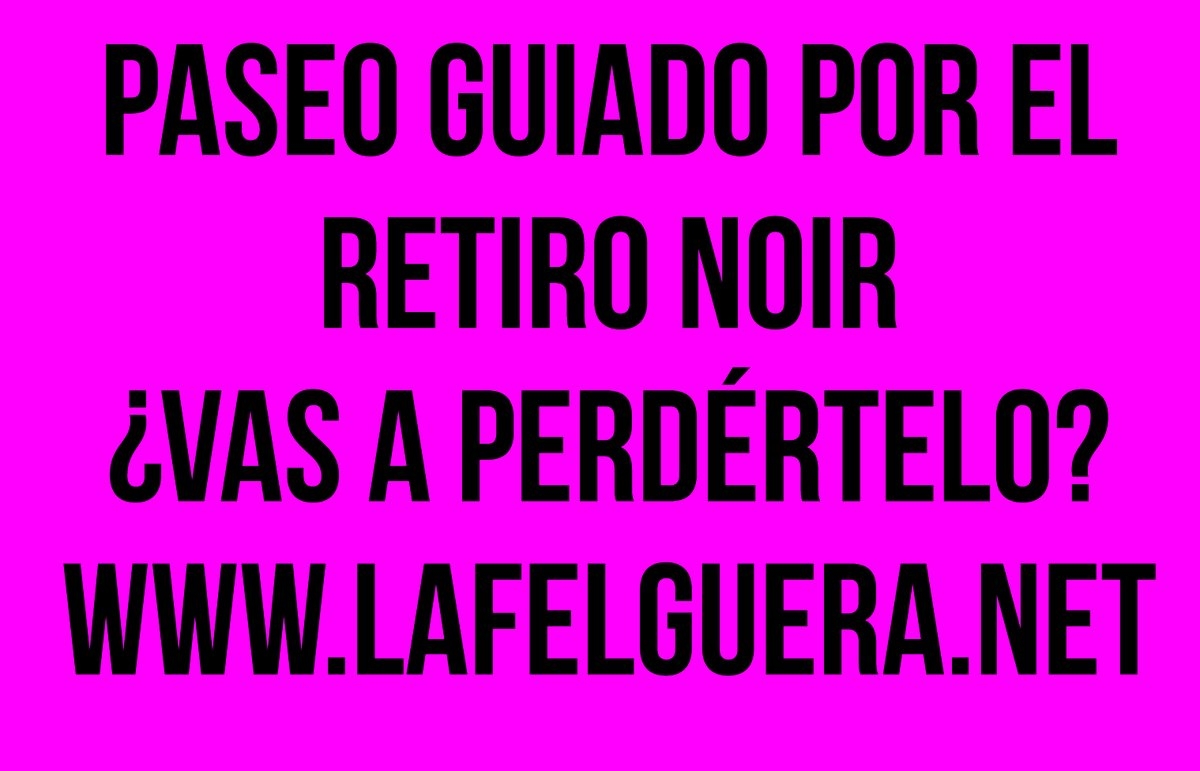 Paseo Guiado por el Retiro Noir y firma de La Horda