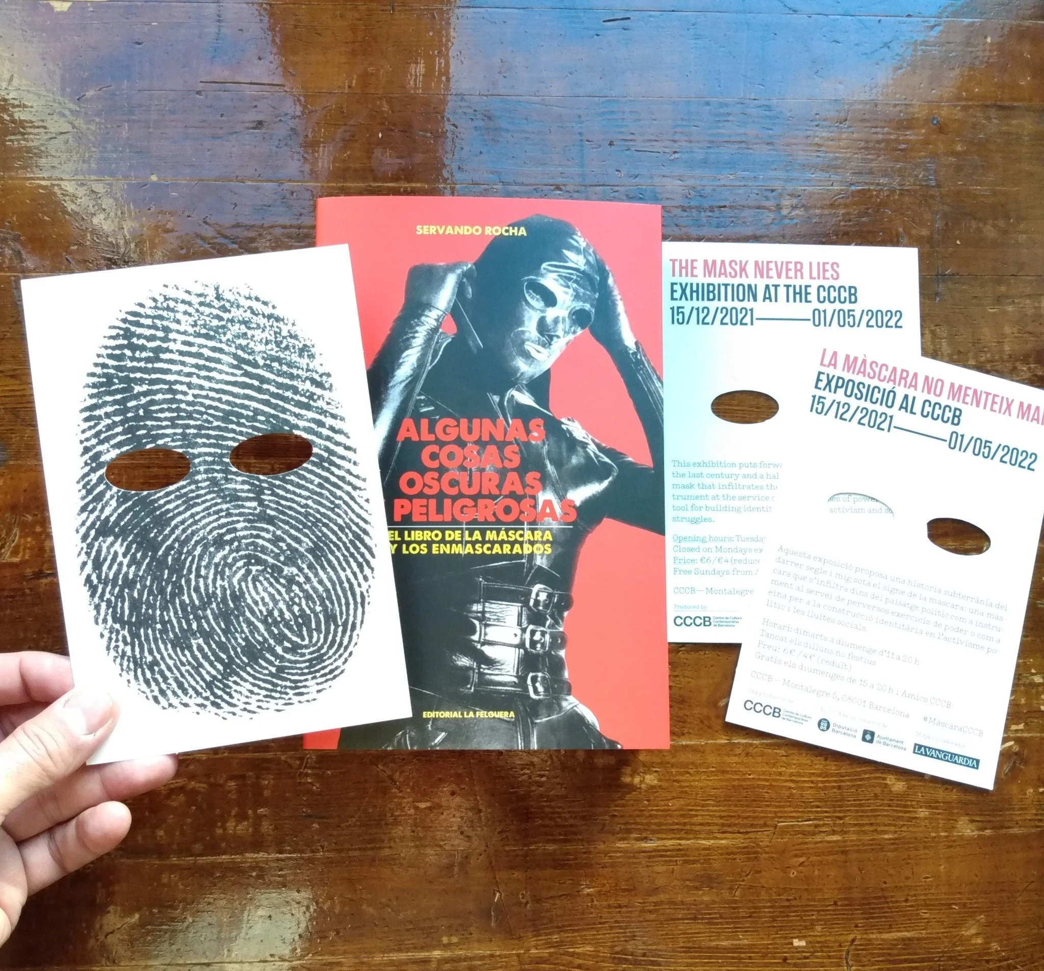 LA MÁSCARA NUNCA MIENTE, mi libro Algunas cosas oscuras y peligrosas se convierte en una gran Exposición en el CCCB