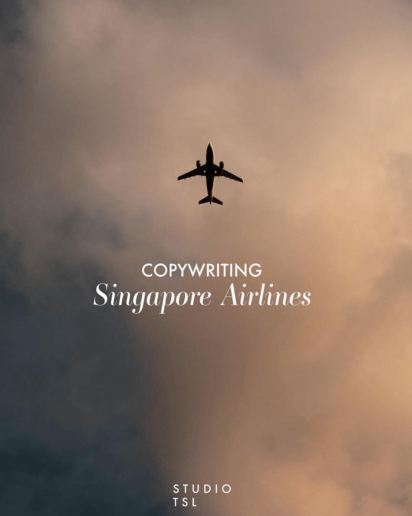 With 38k campaign views on YouTube, it was amazing to work on this creative script alongside @paradiselondon, marking Singapore Airline&rsquo;s new route between Singapore and Brussels. Swipe to watch ➝
.
.
.
.
.
.
.
#portfolio #copywriting #singapor