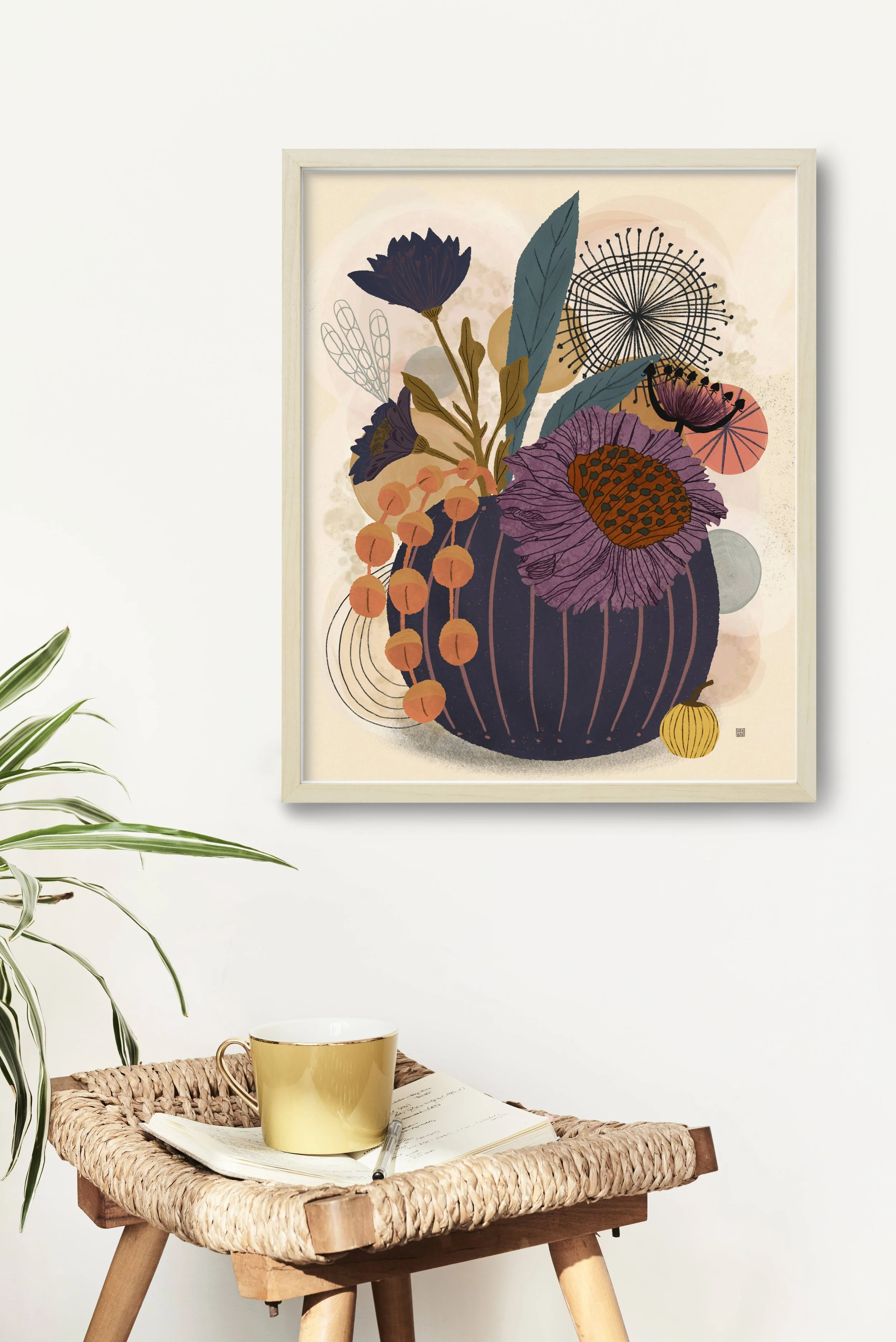 Plum Arrangement 1 Stool.jpg