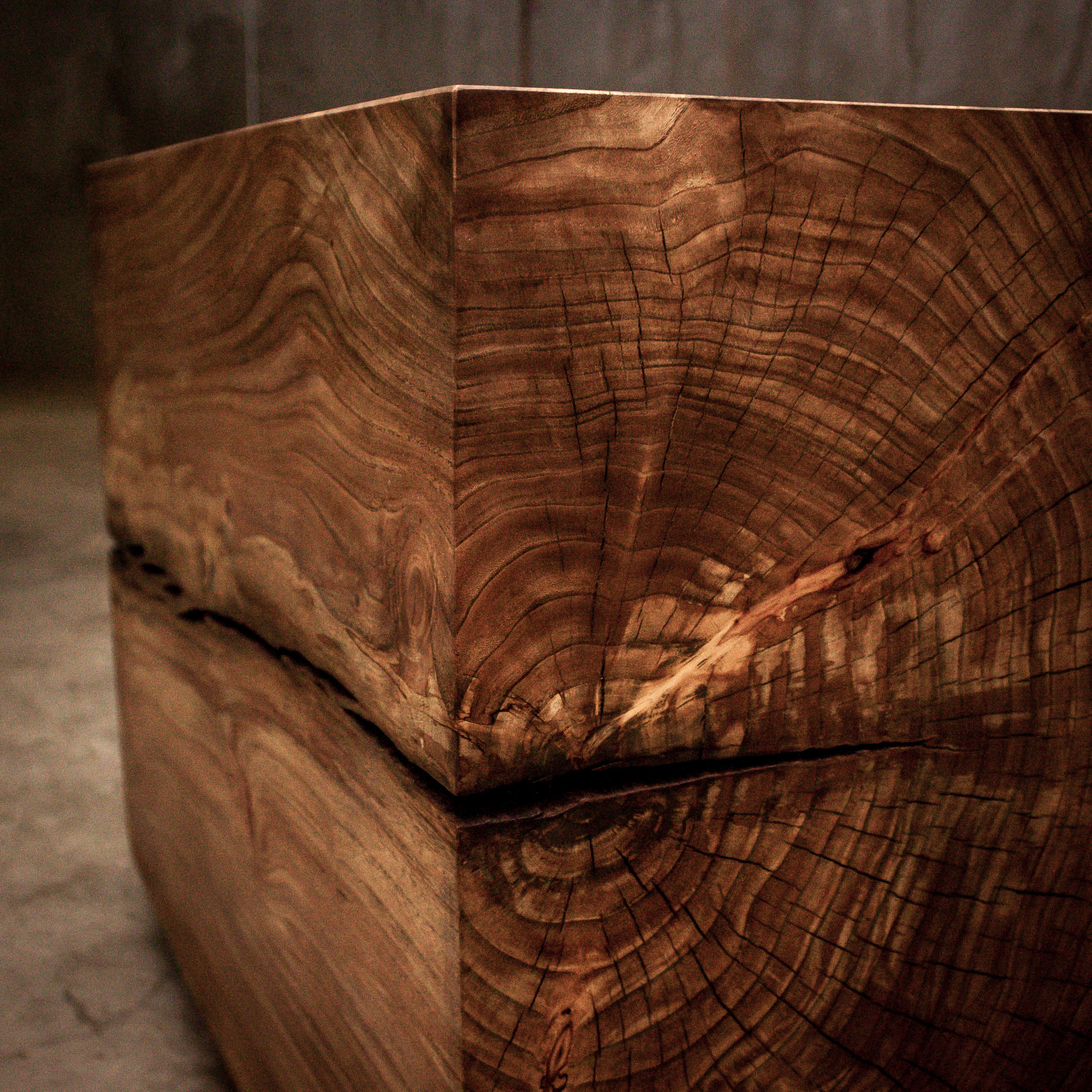 Solid Elm Blocks Furniture — Bittiker Architecture