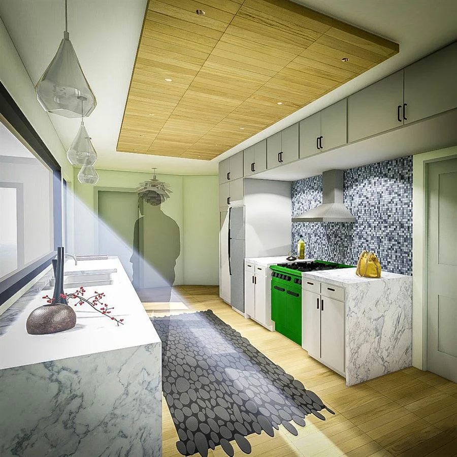 Contemporary Kitchen with AGA Oven