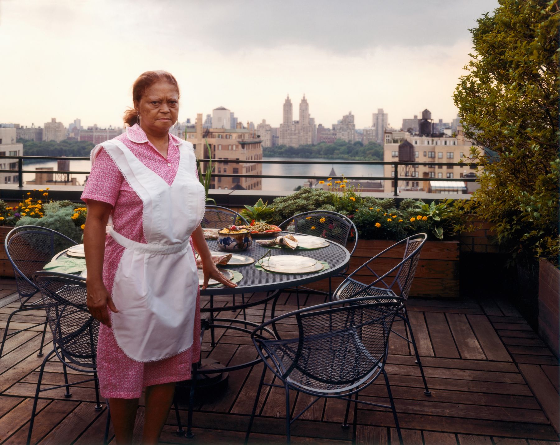 Domestic Worker Setting The Table, New York, New York, August 1993