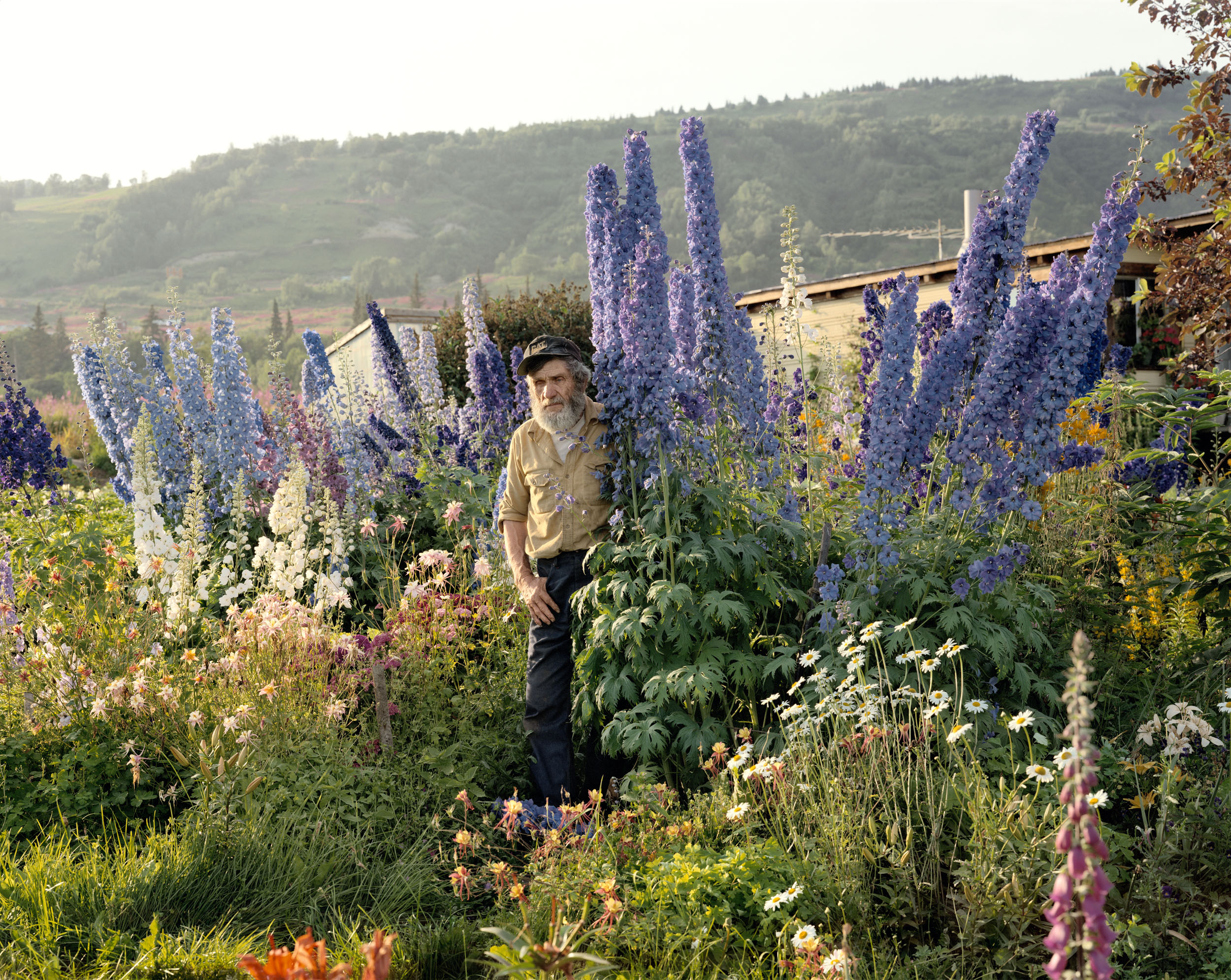 17_A Blind Man in His Garden, Homer, Alaska, June 1984.jpg