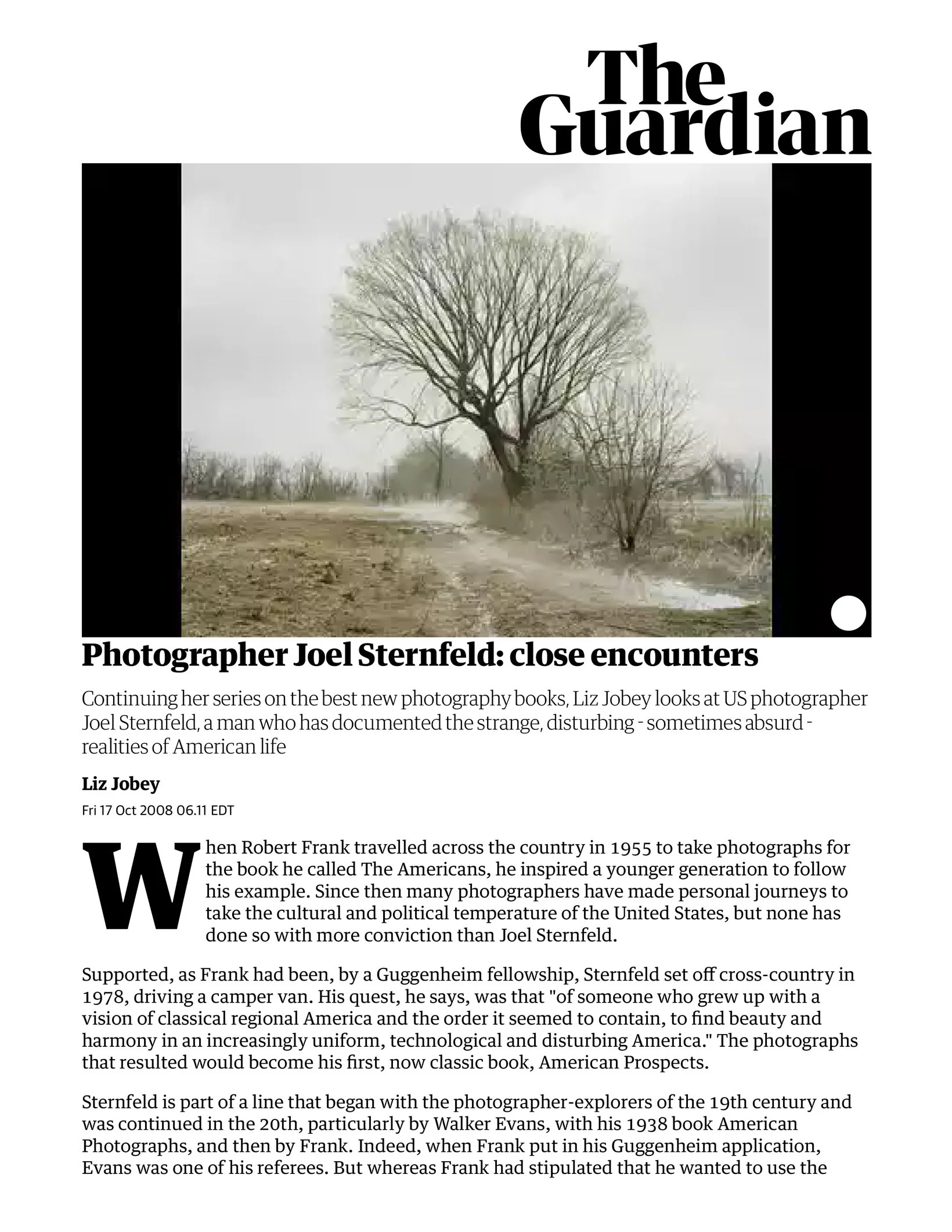 Photographer Joel Sternfeld: Close Encounters