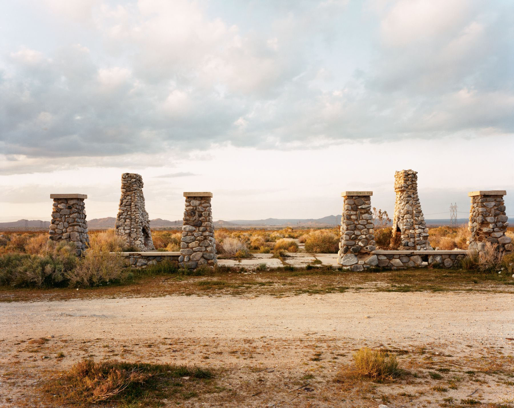 Ruins of the General Assembly Hall and Hotel, Llano del Rio, Antelope Valley, California, November 1993