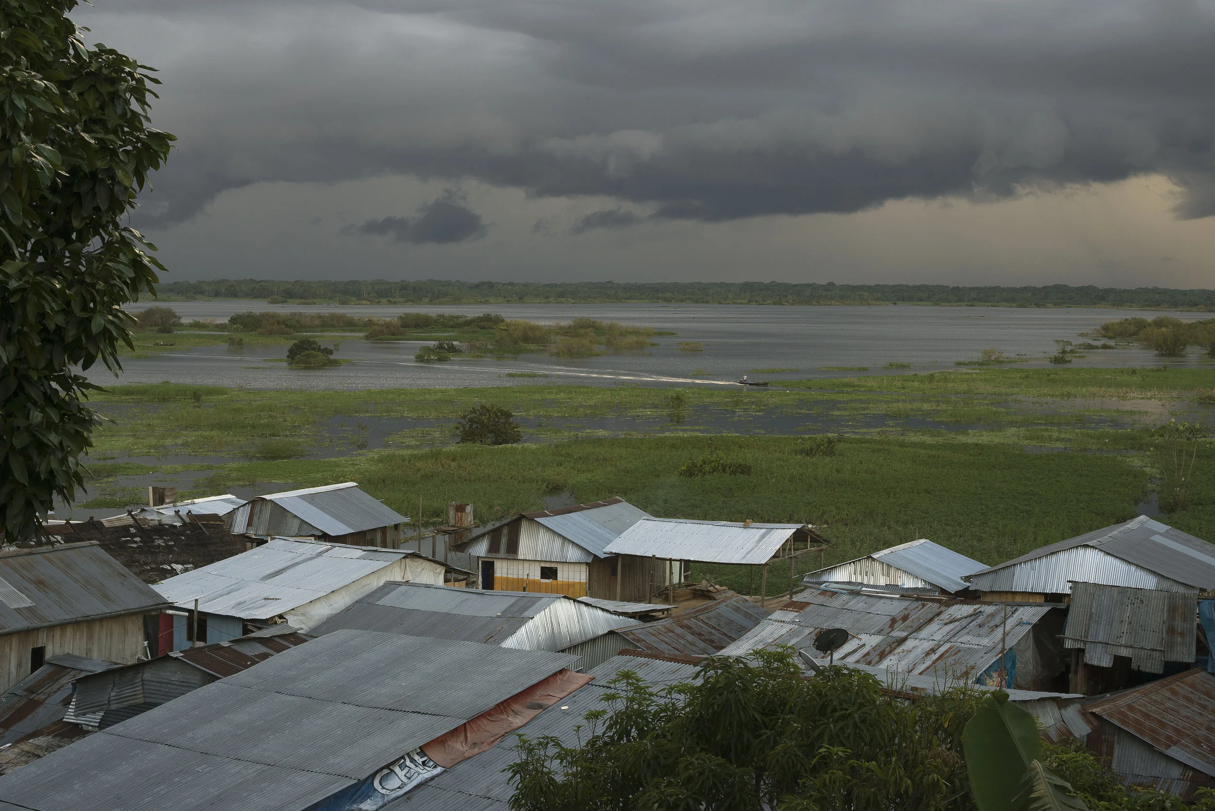 The Amazon River, Iquitos, Peru The Amazon region was given its present name by a Spanish conquistador who fought men and women of the Tapuyas and other indigenous tribes. The women he fought brought to Francisco de Orellana’s mind the Amazons of Greek mythology and he named the river accordingly. When it came to naming his internet-based retail corporation, Jeff Bezos chose “Amazon” because he considered the river and its surroundings to be “exotic and different” as he wished his company to be. In 2012 Amazon Corporation sought permission from the internet Corporation for Assigned Names and Numbers to use the suffix .amazon as its internet address. A group of Amazon River bordering nations succeeded in their effort to deny Amazon Corporation’s request, thus allowing the first association of the name to remain the mighty river and its ecologically critical region.