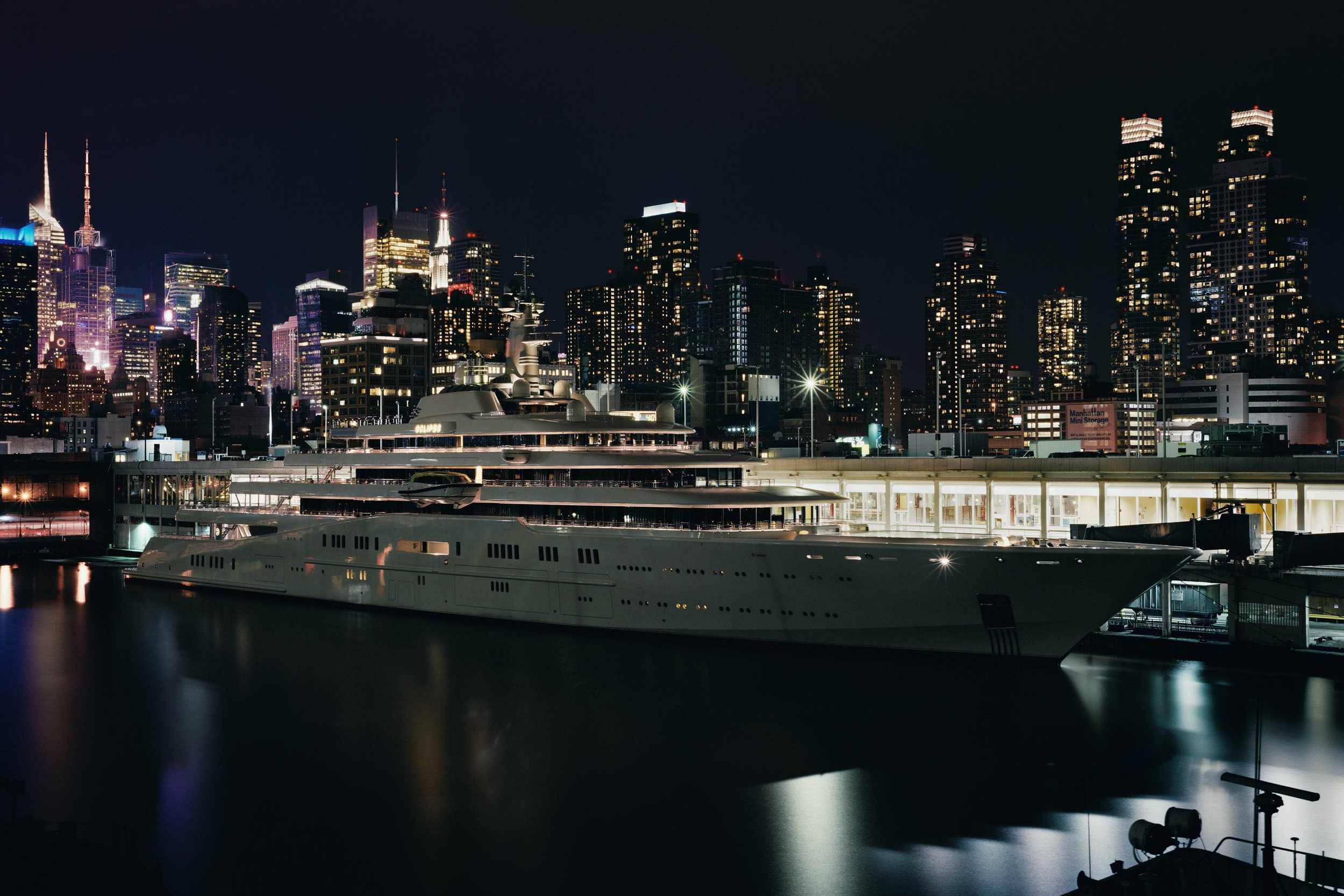 The Eclipse, a Yacht Belonging to Russian Oligarch Roman Abramovich, New York City
