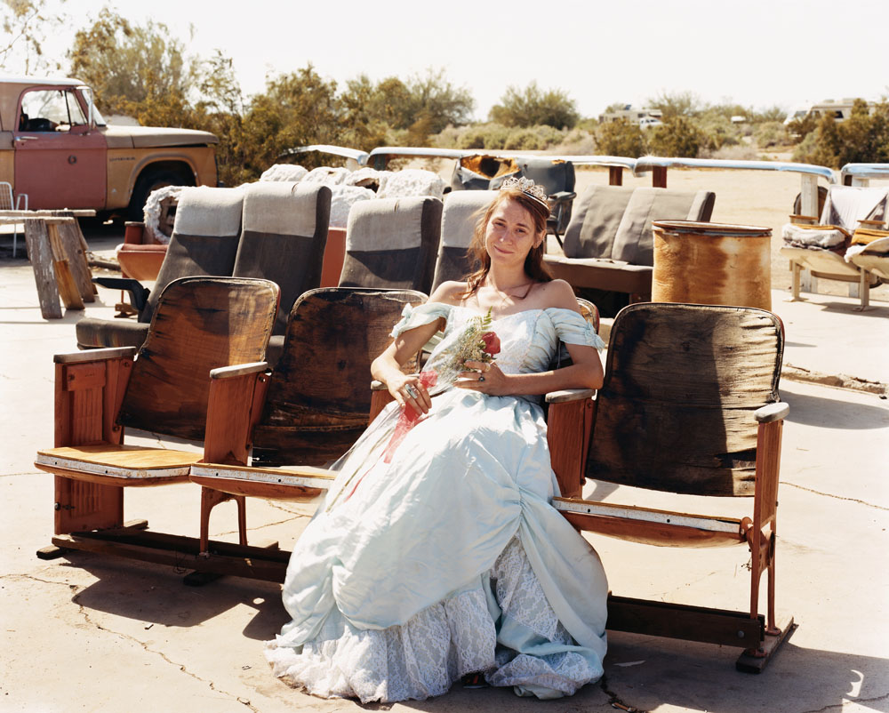 Queen of the Prom, the Range Nightclub, Slab City, California, March 2005.
