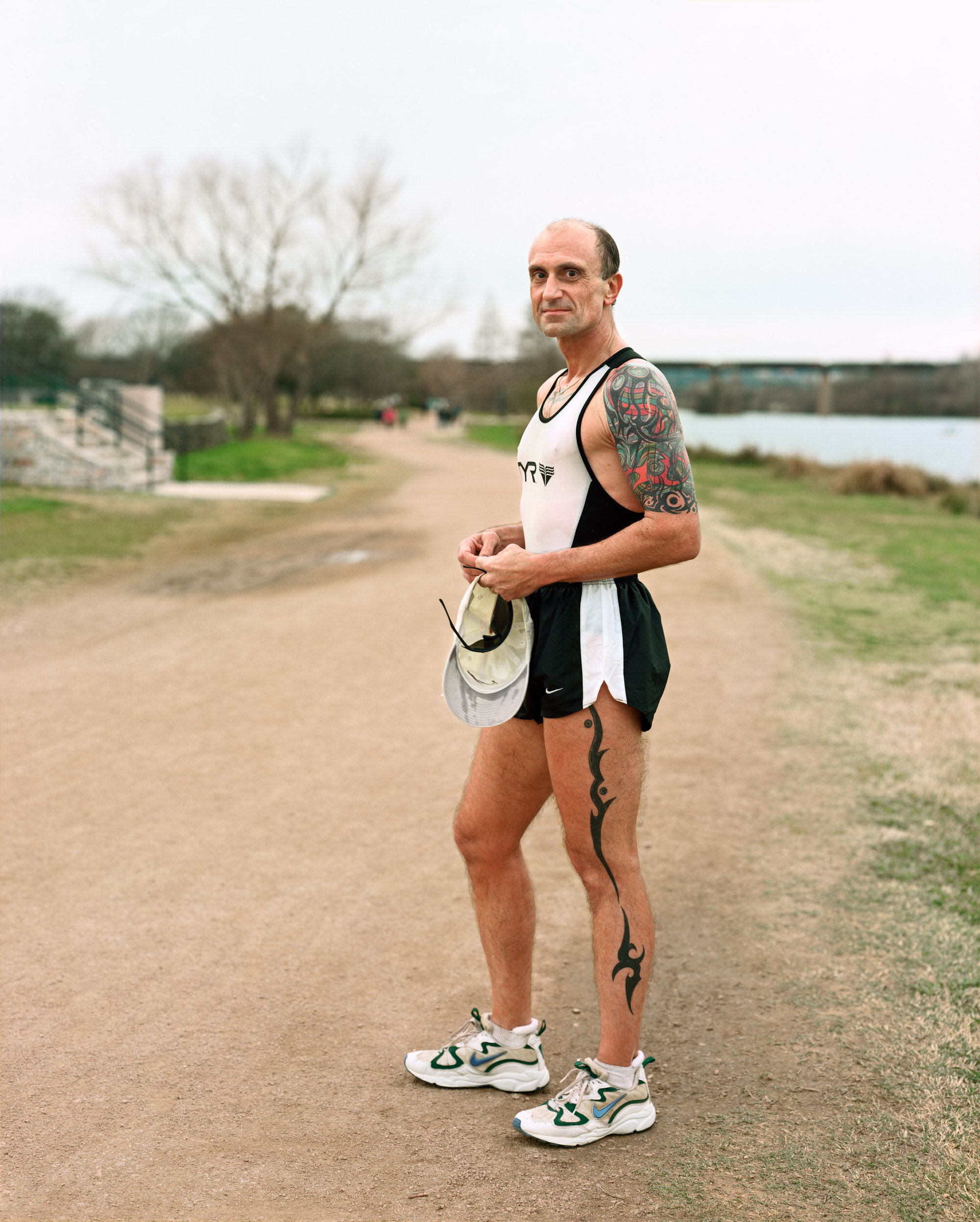 A Runner on the Banks of Lake Austin, Austin, Texas, February 1999