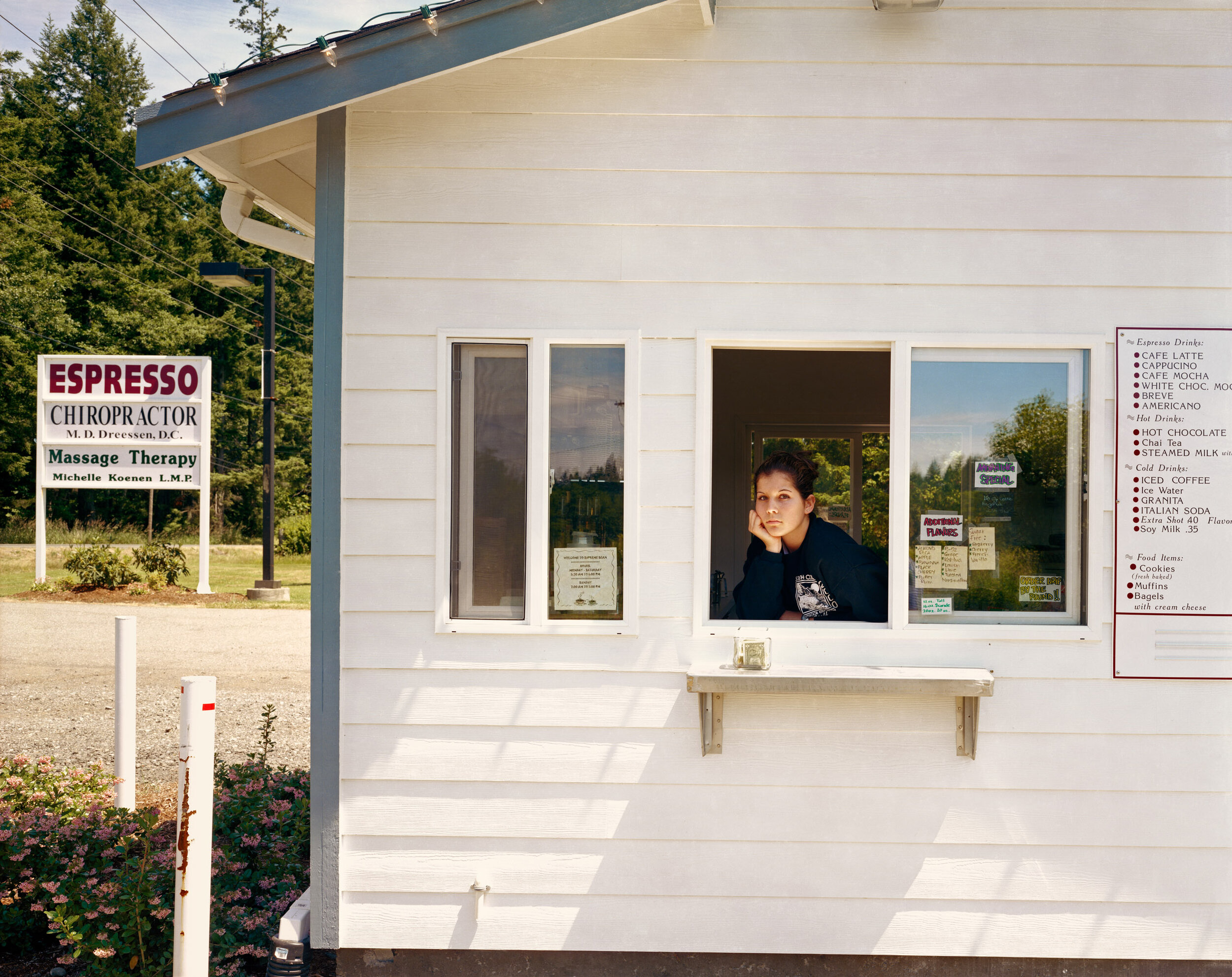 A Woman Working at the Supreme Bean, Port Orchard, Washington, August 2000