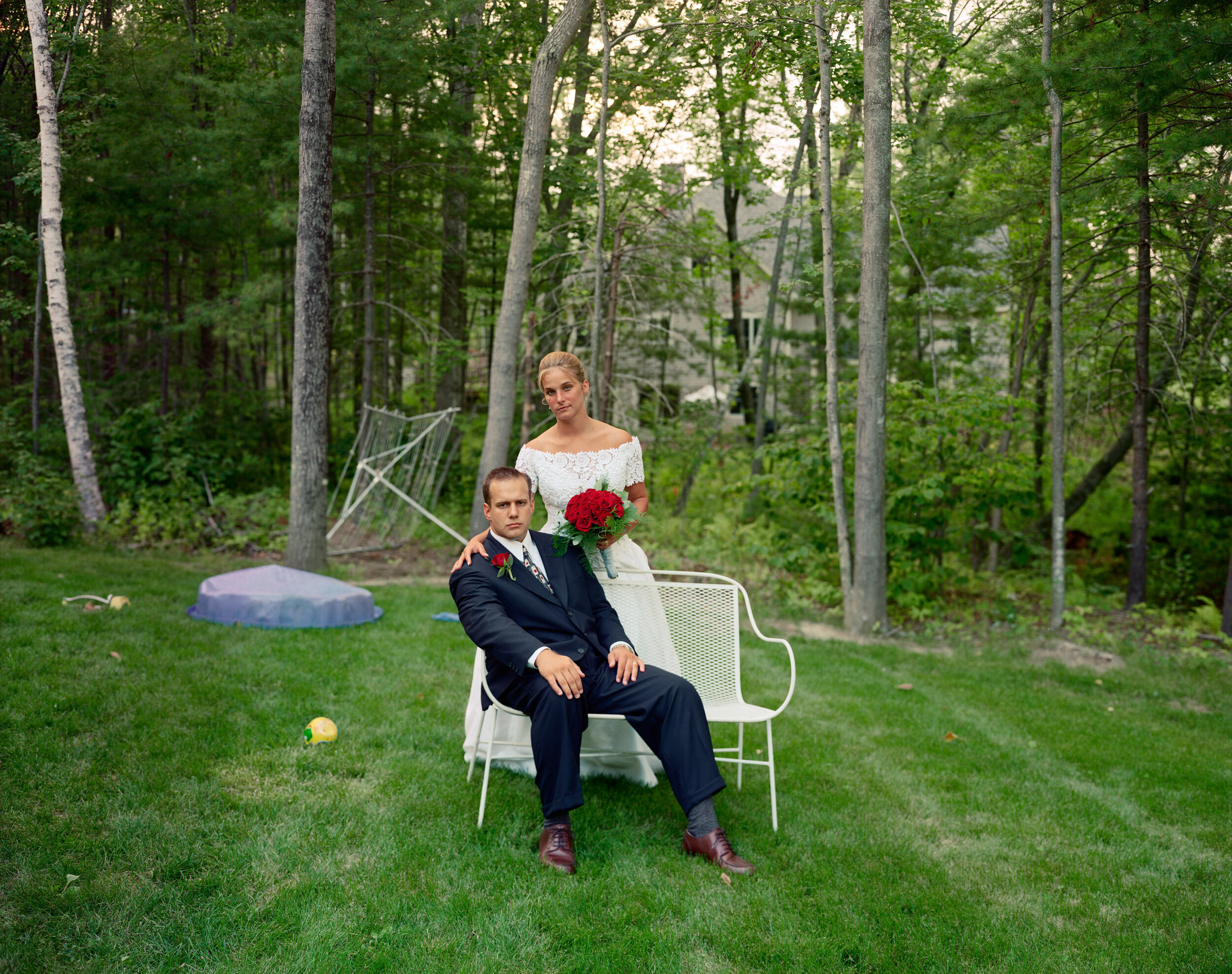 A Couple on Their Wedding Day, Falmouth, Maine, August 1997