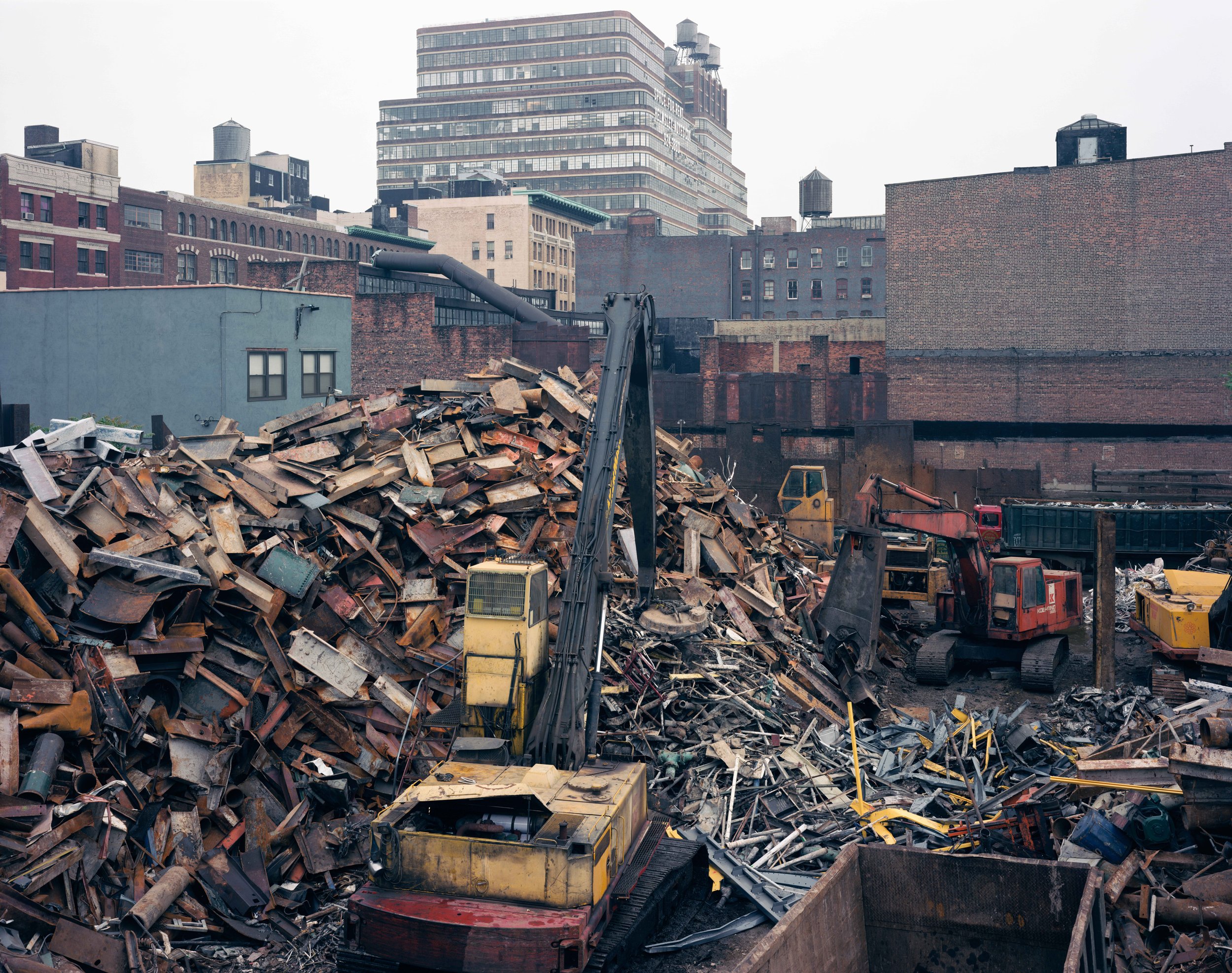 The Central Iron Metal Scrap Yard, 27th to 28th Street, March, 2001