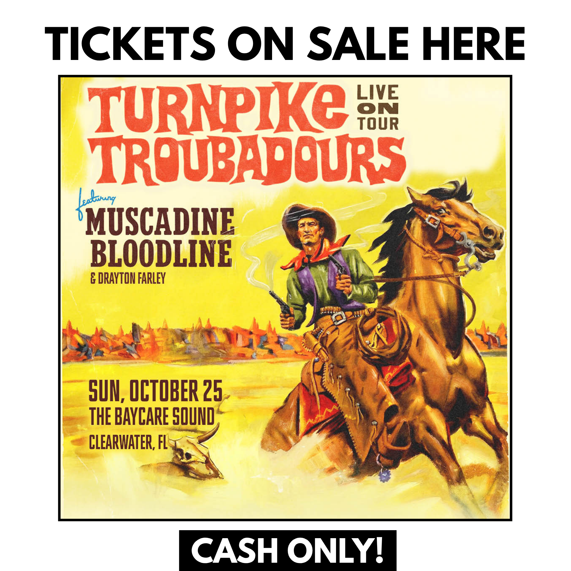 Turnpike Troubadours Tickets at Daddy Kool Records.png