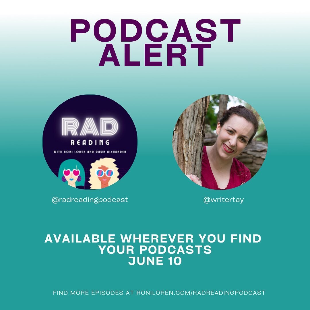 I&rsquo;m going to be on @radreadingpodcast this week talking about my upcoming print release from @kissromanceapp and giving you my very on brand recs for books by @alisharaiwrites and @alyssacolelit as well as talking about writing craft books and 
