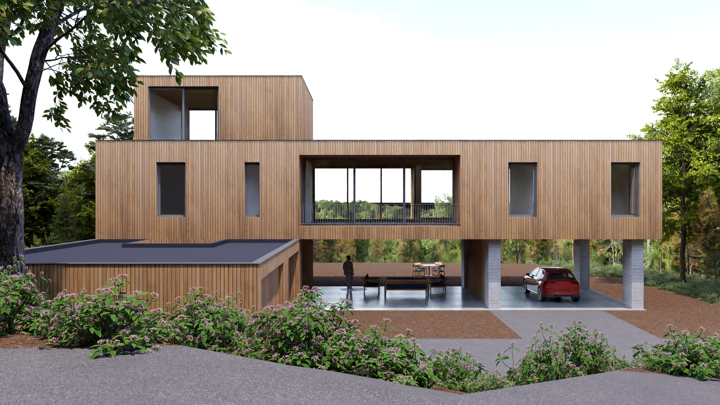 Blejer Architecture Hudson Valley Upstate Custom Home Modern Architecture Kitchen Wood Nature Kerhonkson House 12.png