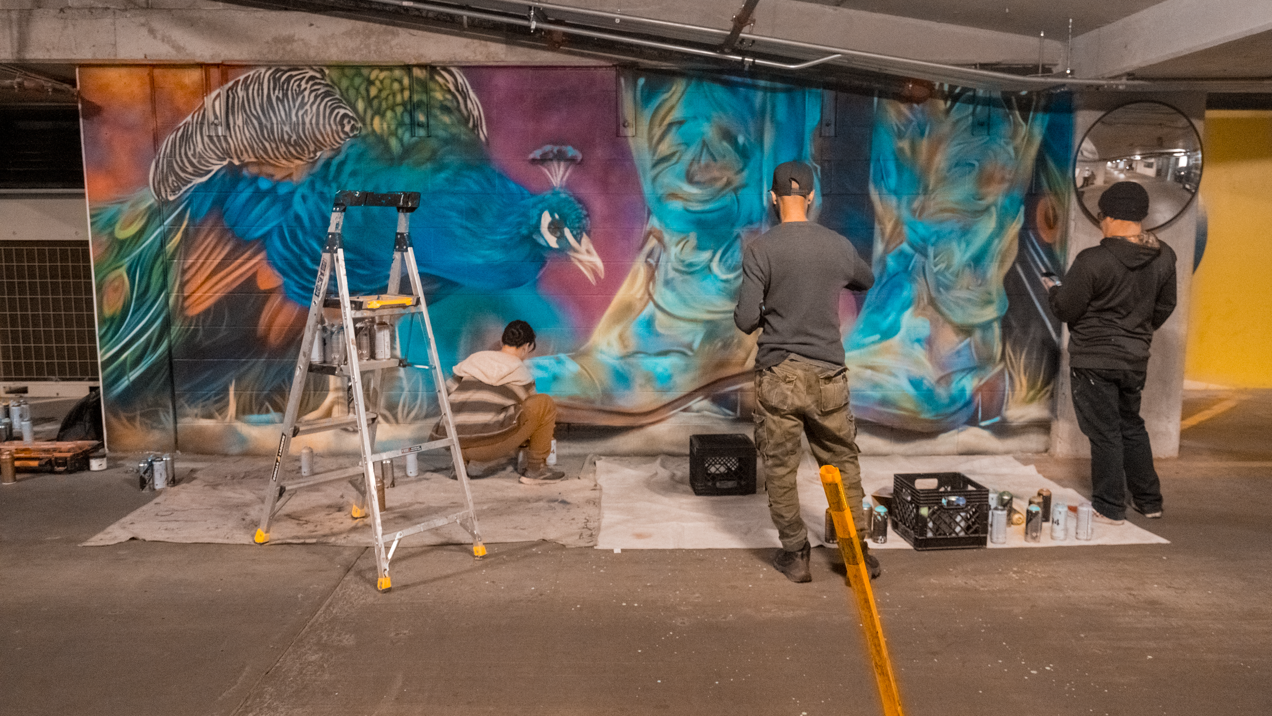 Music Lane - Candy Kou - Peacock-Boots Mural-2.png