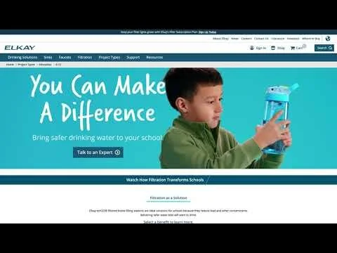 Elkay Campaign Website Hero