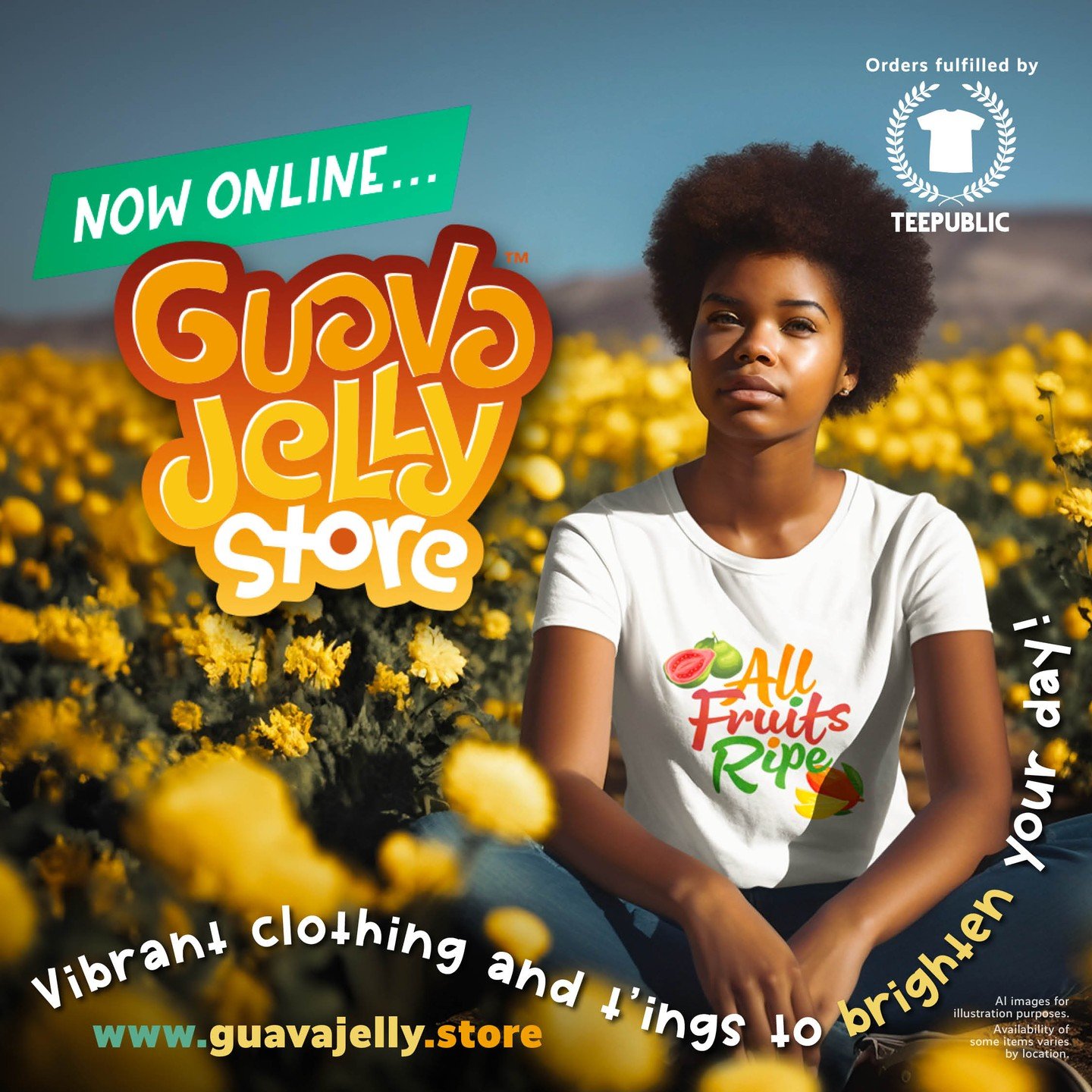 Time to spread the love, Guava Jelly Store presents original, colourful, wearable graphics to help brighten your day, from a tiny studio in which the sun always shines and the sky&rsquo;s always blue.

https://guavajelly.store

#JamaicaLove, #Jamaica