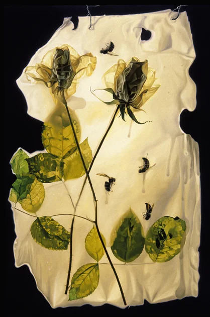 Roses and Wasps in Beeswax