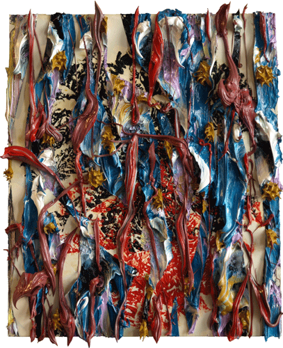 "inherent, pervading" 18"x15", Oil on Paper, #6-14, 2014