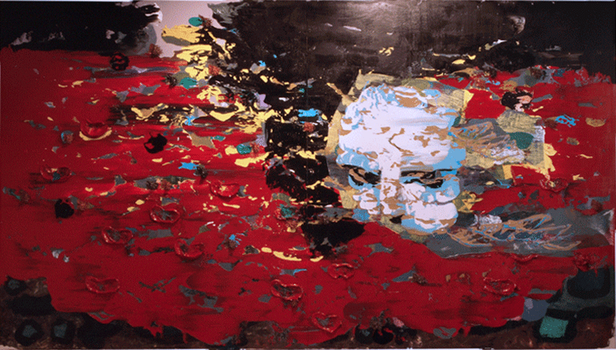 "Eolos" 180 x 320cm, Oil on Canvas over Wood Panel, #333, 2009