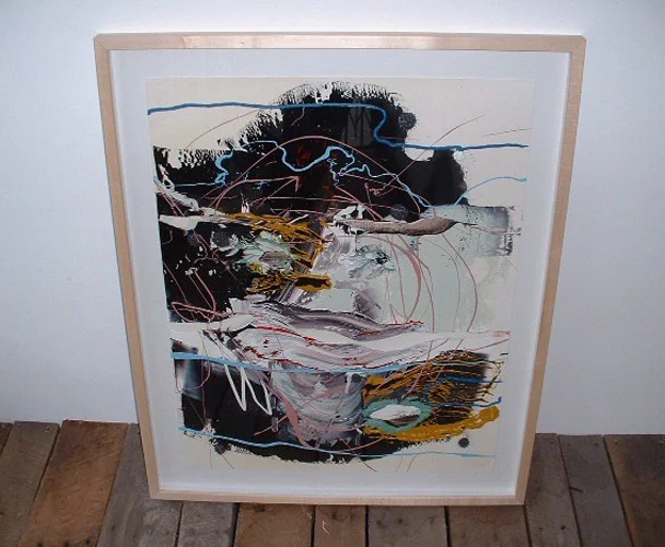 "Traveller" 20" x 22", Oil on Paper, #3-03, 2003