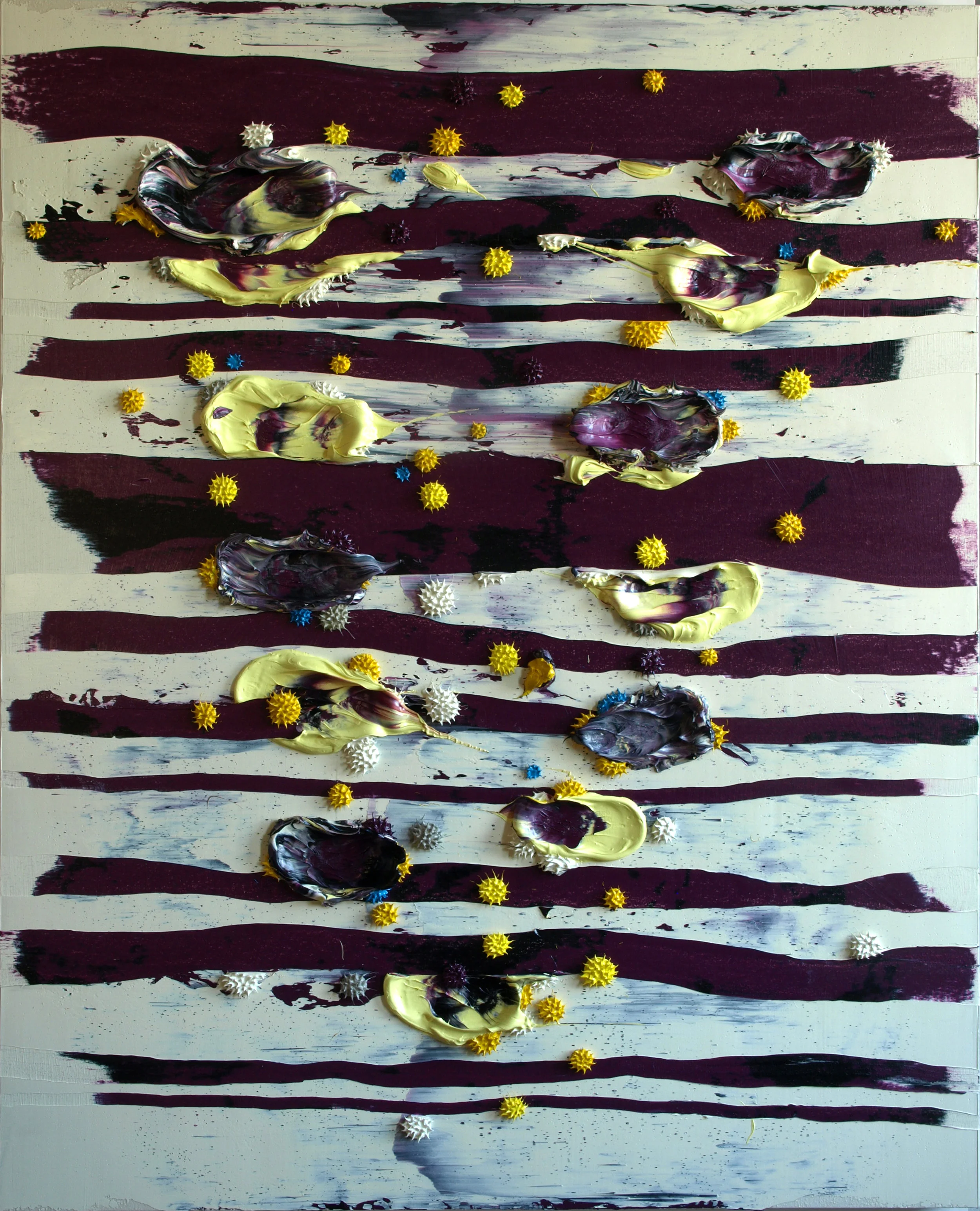 "silent veto" 60" x 48", Oil on Canvas over Wood Panel, #430, 2013