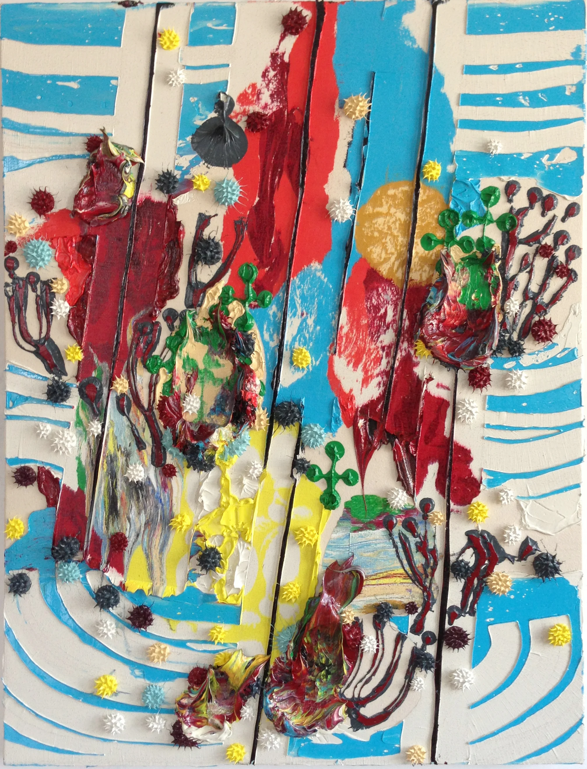 "Share the Joy" 40" x 20", Oil on Canvas over Wood Panel, #412, 2013