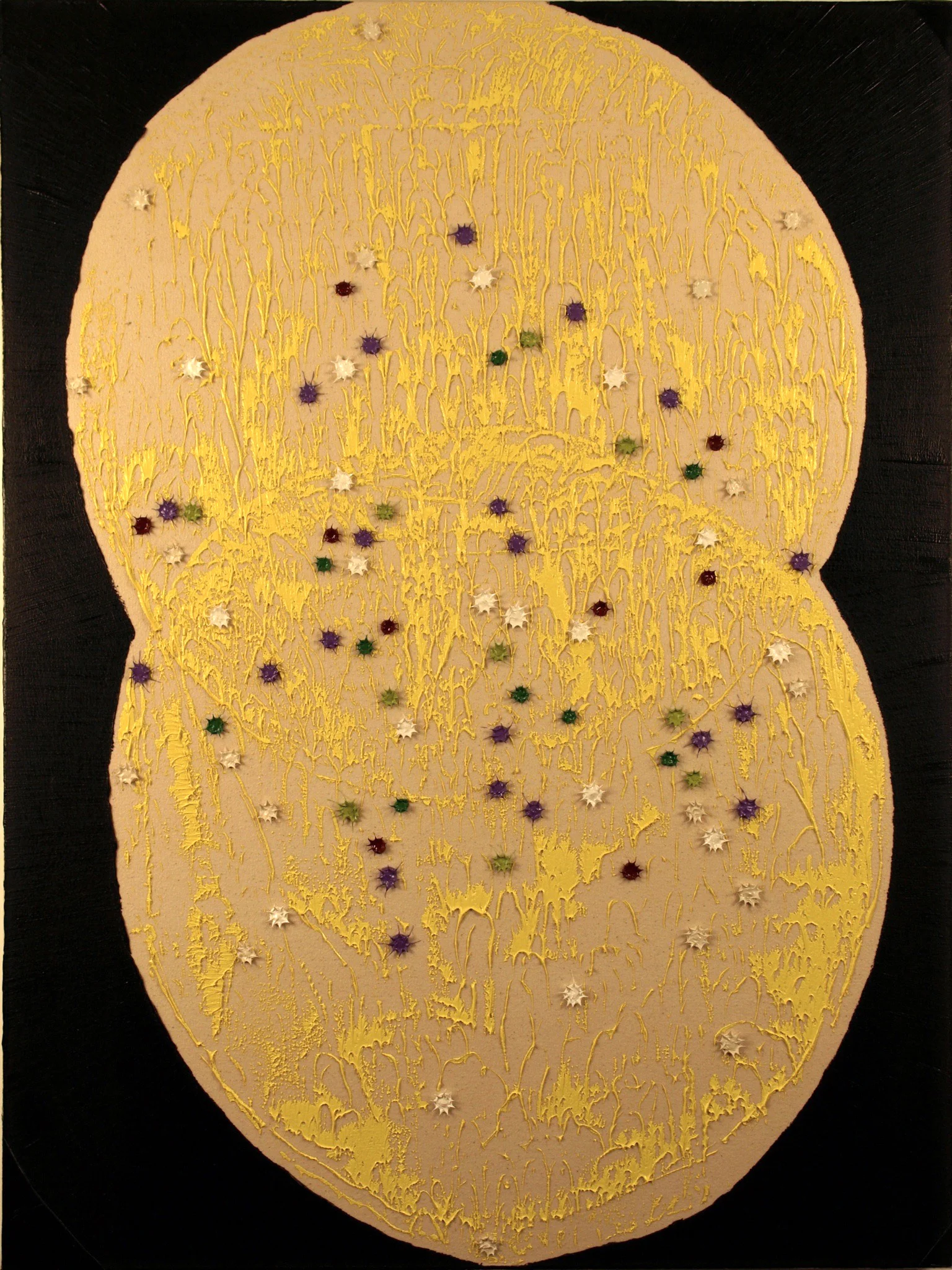 "enfolded, hidden?" 40" x 30", Oil on Canvas over Wood Panel, #408, 2012