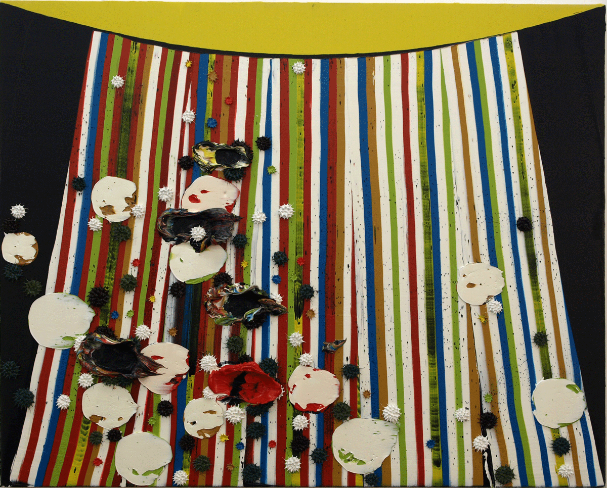 "Anxiety, Ecstasy" 40" x 60", Oil on Canvas over Wood Panel, #392, 2011