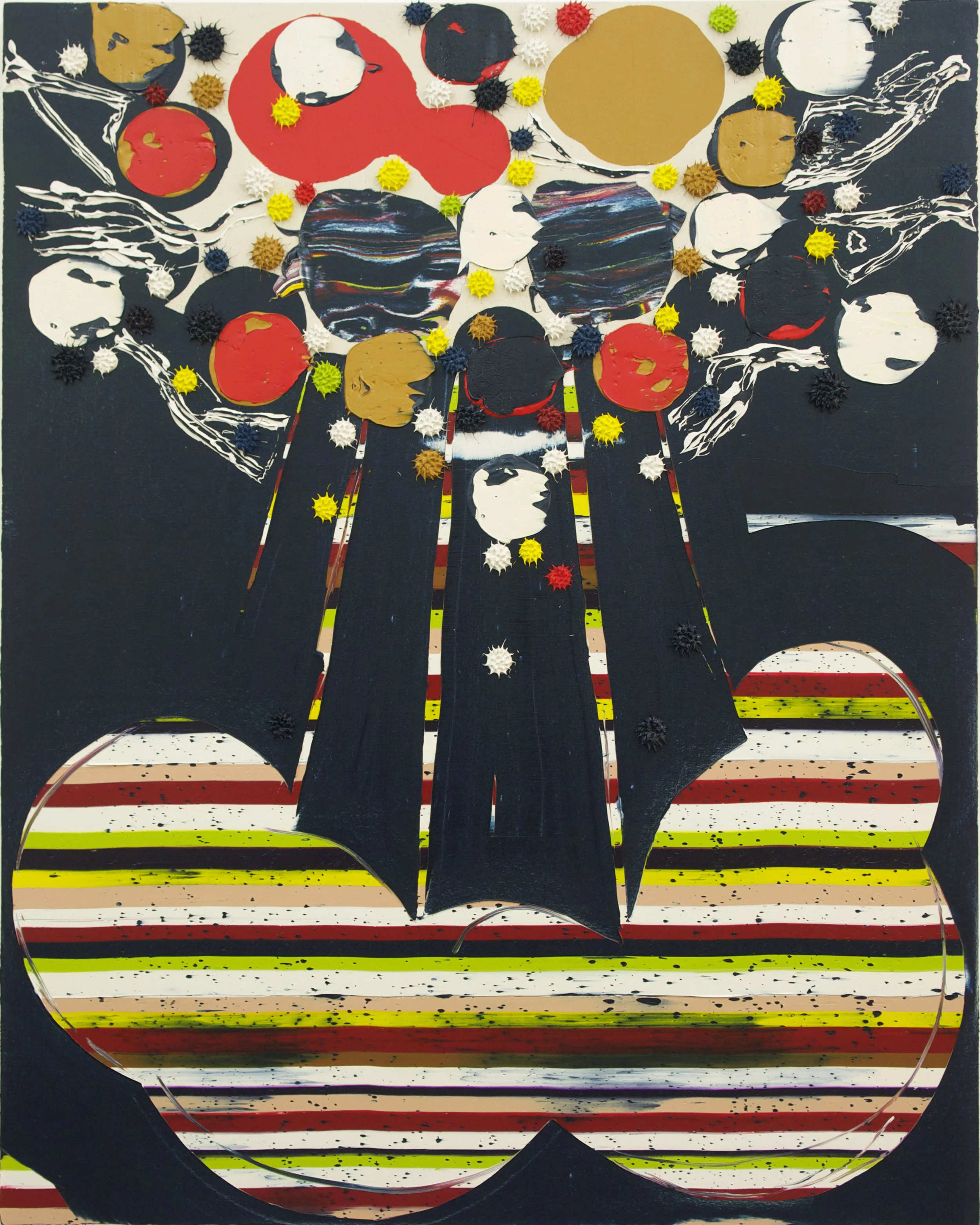 "Corpus Callosum" 60"x48", Oil on Canvas over Wood Panel, #381, 2011