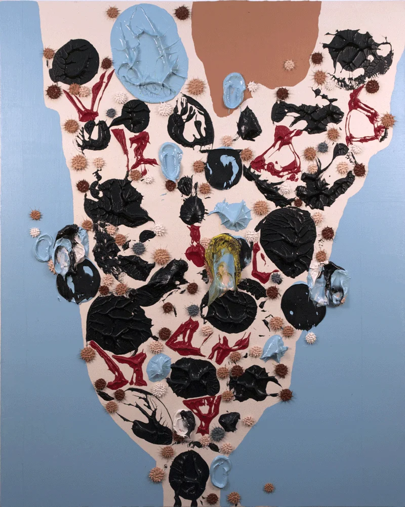 "Chandelier Mosque" 60" x 48", Oil on Canvas over Wood Panel, #371, 2010