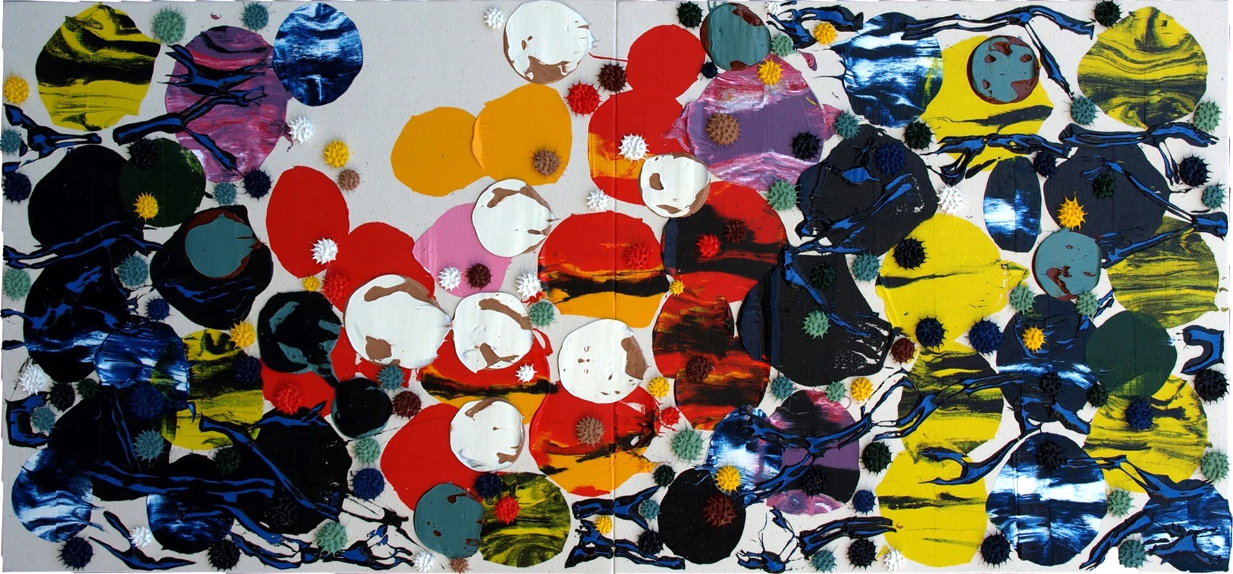 "lil' (phat) Saucer-Eyed" 32" x 72", Oil on Canvas over Wood Panel, #370, 2010