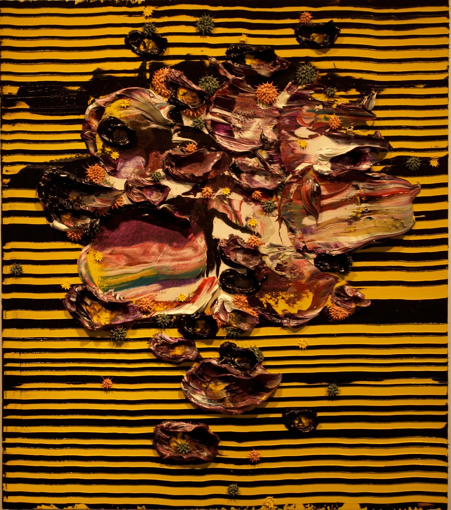 "Leonids" 48" x 42", Oil on Canvas over Wood Panel, #347, 2009