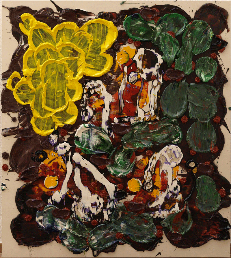 "Damocles" 180 x 160cm, Oil on Canvas over Wood Panel, #313, 2008