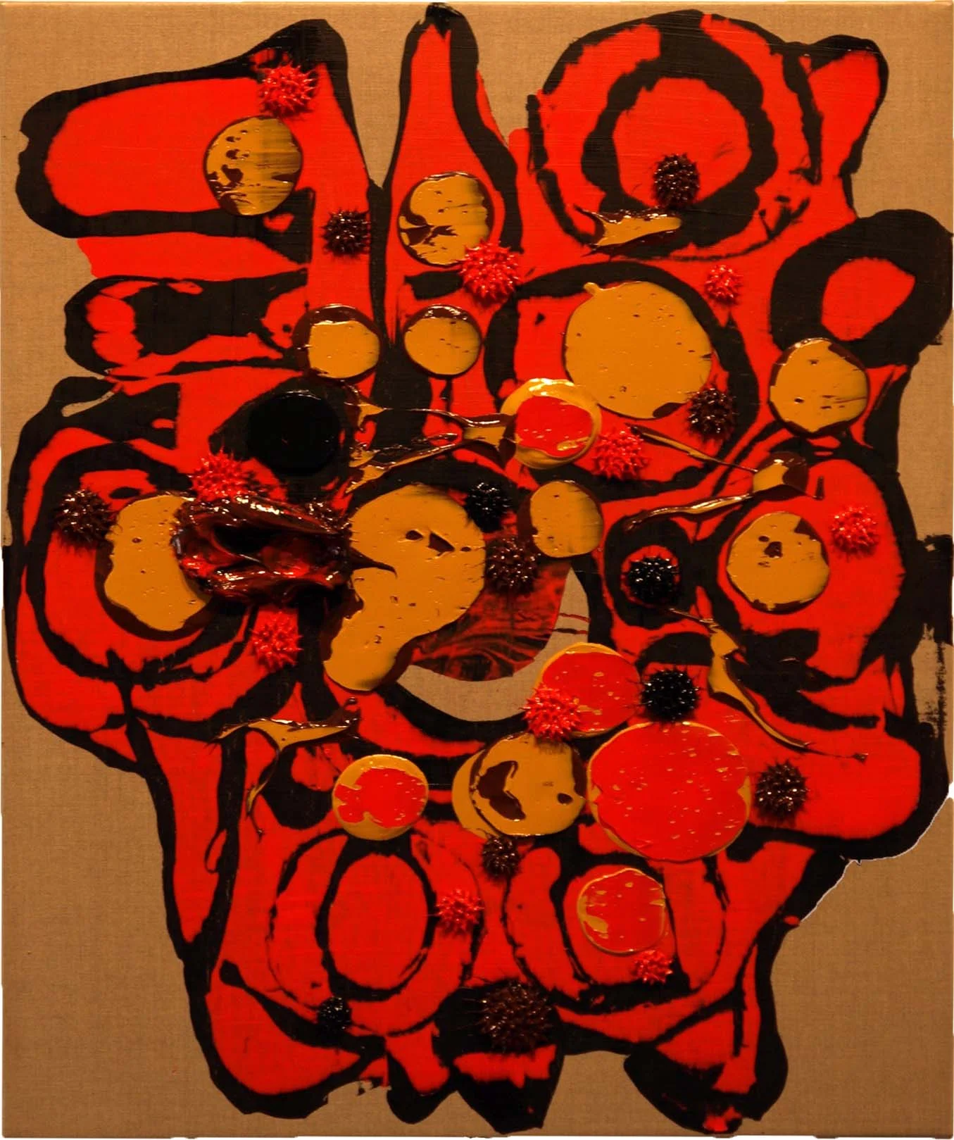 "Ten Cuidado con el Cameleón" 36" x 30", Oil on Canvas over Wood Panel, #304, 2008