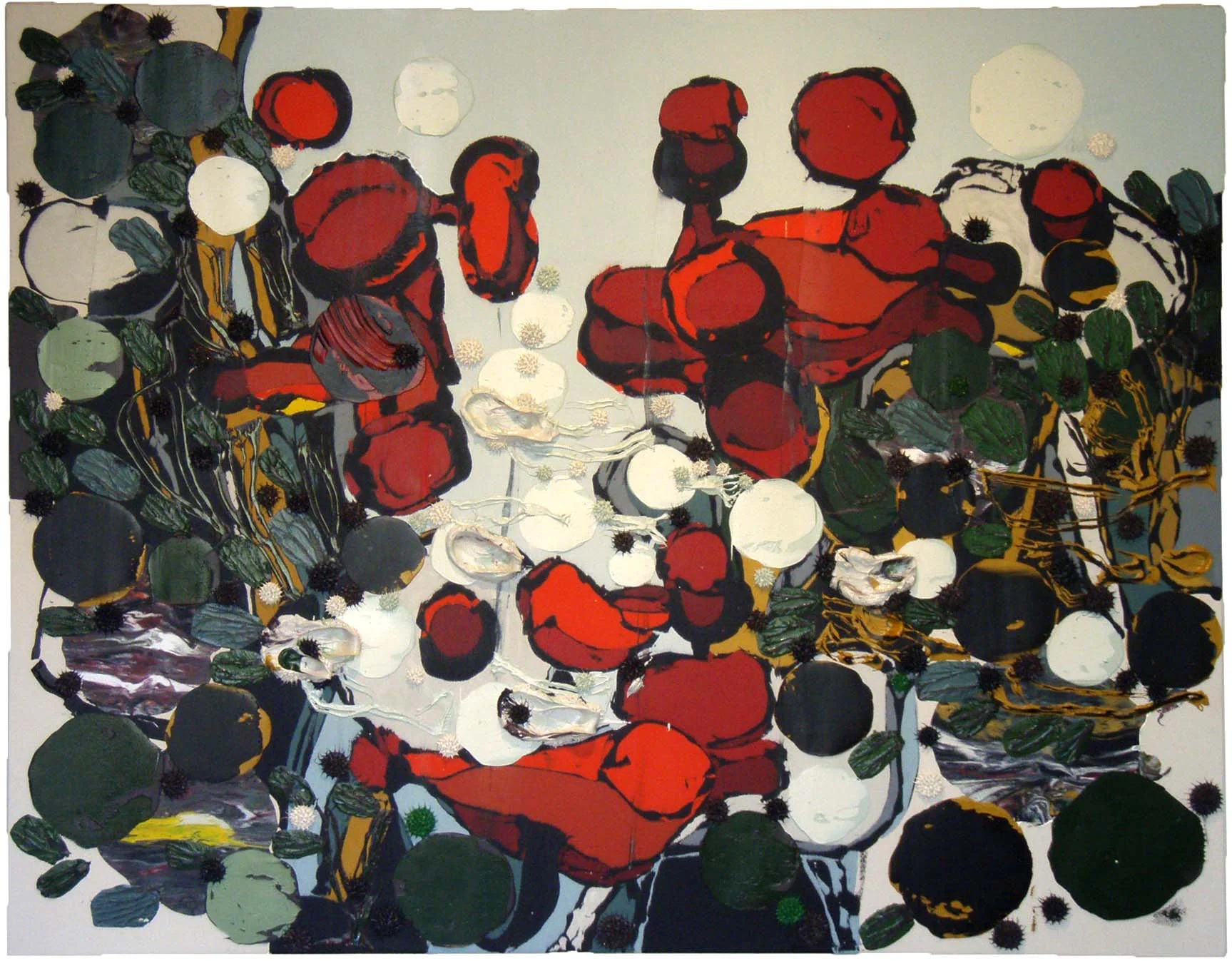"A Real Grimace" 7' x 9', Oil on Canvas over Wood Panel, #291, 2008
