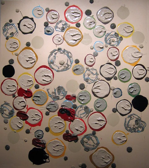 "Wave After Wave and then the Sea" 71" x 63". Oil on Canvas, #250, 2006